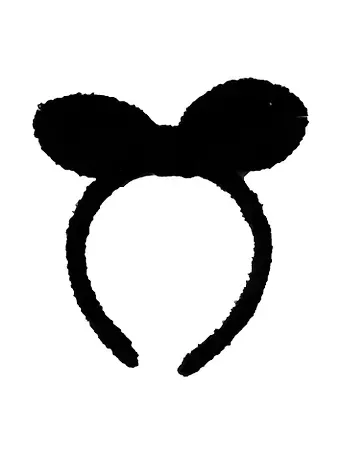 Ободок Бантик (черный) (плюш) (12-03677-OB10) (Lafilaf)