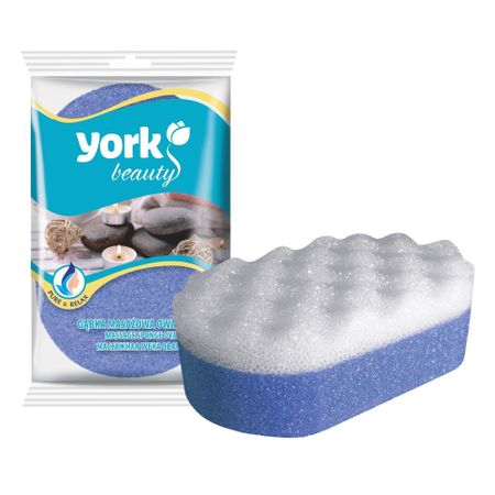Губка York для тела массажная овальная