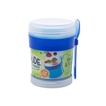 Контейнер Smash для закуски 175 мл с ложкой в ассортименте