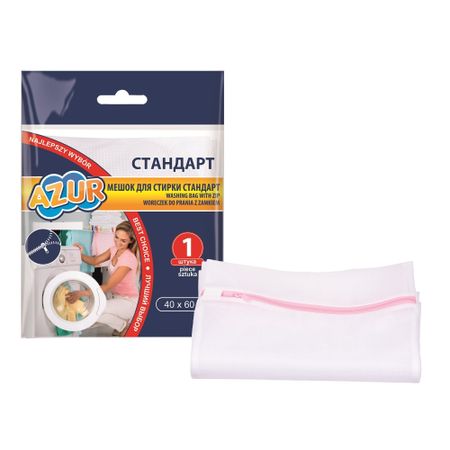 Мешок для стирки Azur Стандарт/Молния 40х60 см