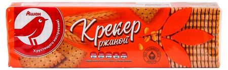 Крекеры ржаные АШАН Красная птица, 220 г