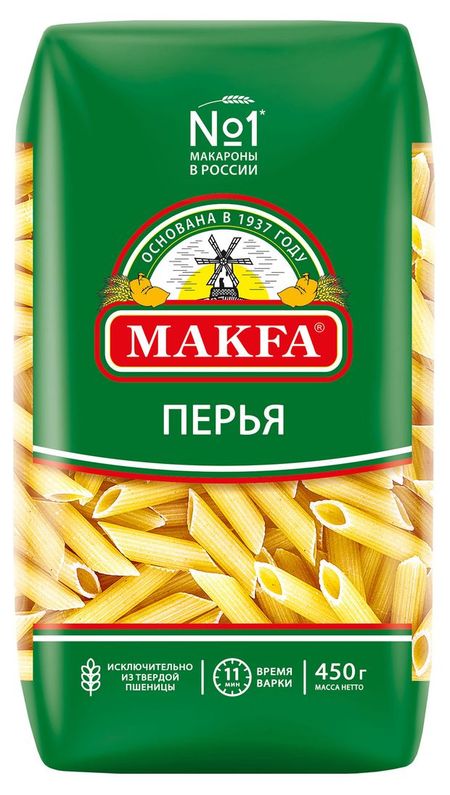 Макаронные изделия Makfa перья, 450 г