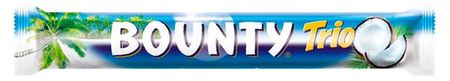 Батончик шоколадный Bounty Trio с нежной мякотью кокоса, 82,5 г