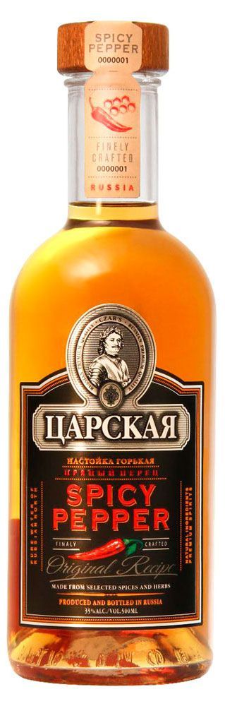 Настойка Царская Пряный перец горькая Россия, 0,5 л