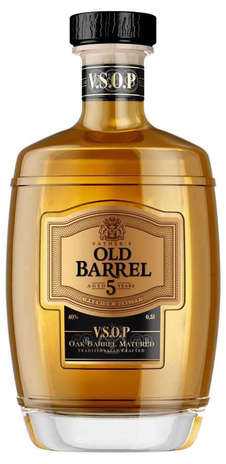 Коньяк Father's Old Barrel VSOP пятилетний Россия, 0,5 л