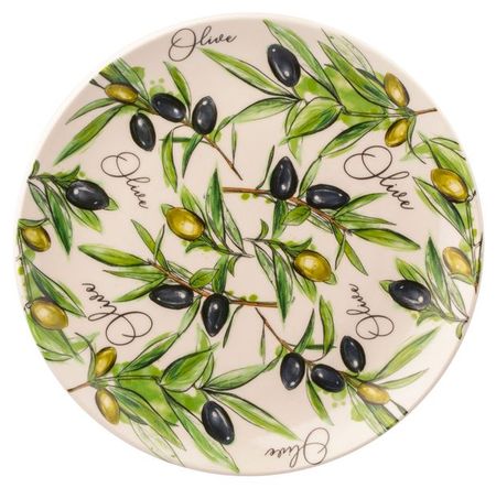 Тарелка Дулевский фарфор Оливки, d 21 см