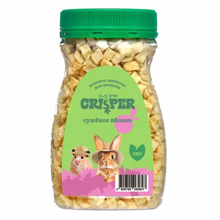 Лакомства MR.Crisper Лакомство для грызунов: Сушеное яблоко (120 г)