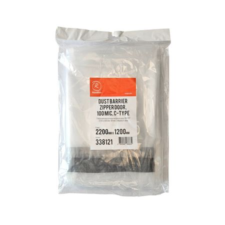 Дверь пленочная RoxelPro защитная с С-образным замком 2200х1200 мм (2,64 кв.м)