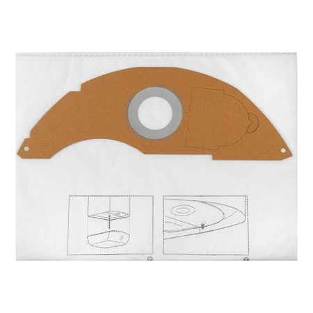 Мешок для пылесоса Karcher к модели NT 22/1 нетканый материал (5 шт.) (2.889-217.0)