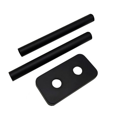 Трубки SR Rubinetterie декоративные 18-20 мм для радиатора с отражателем черные матовые (0493-1500V16S) черные уплотнительные кольца epdm 3 мм