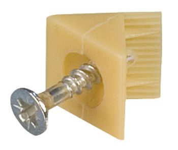 Hafele Держатель задней стенки, пластик, белый, упаковка - 100 штук, 260.09.701