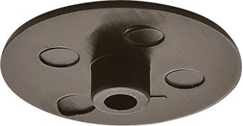 Hafele Заглушка Minifix, черная, упаковка - 500 штук, 262.24.359