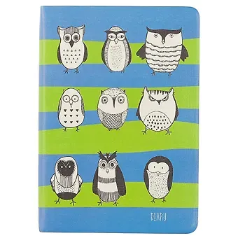 Ежедневник «Всюду совы», дизайн 1, Paper Art, недатированный, 136 листов, А5