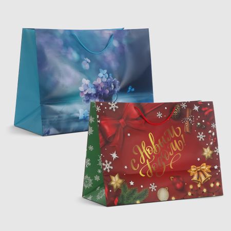 Пакет подарочный Мегамаг ламинированный XXLH 56х41х24 см в ассортименте