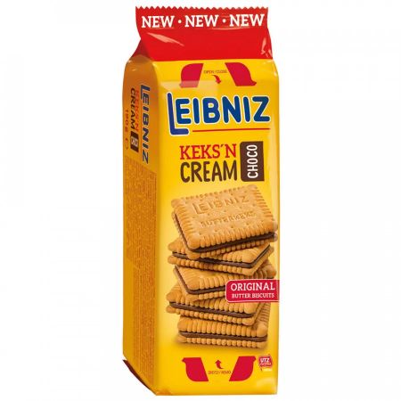 Печенье Leibniz Крим Шоко сэндвич с шоколадной начинкой, 190 г