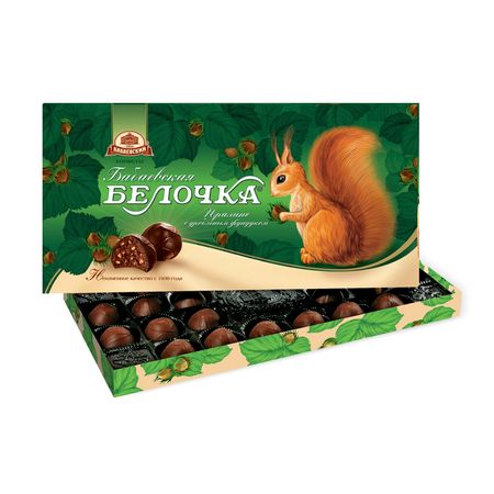 Конфеты Бабаевский Белочка пралине с фундуком 400 г