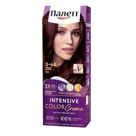 Крем-краска для волос Палетт Интенсивный цвет 3-68, R2 Красное дерево 110 мл
