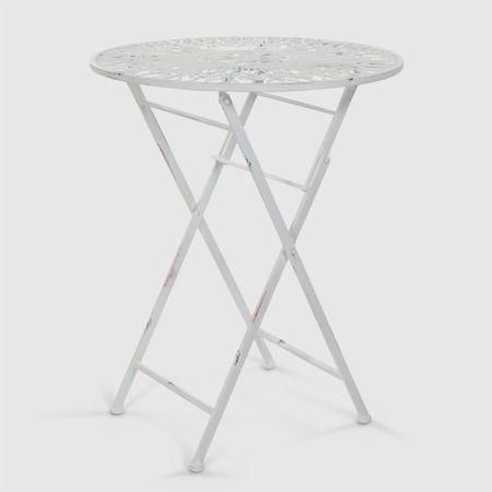 Стол Anxi jiacheng металлический белый 60x74 см