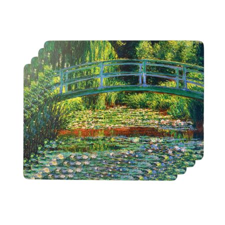 Набор подставок Genlex пруд с водяными лилиями 4 шт 396х296 мм