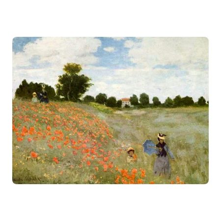 Набор подставок GenLex Поле маков 4 шт пробка