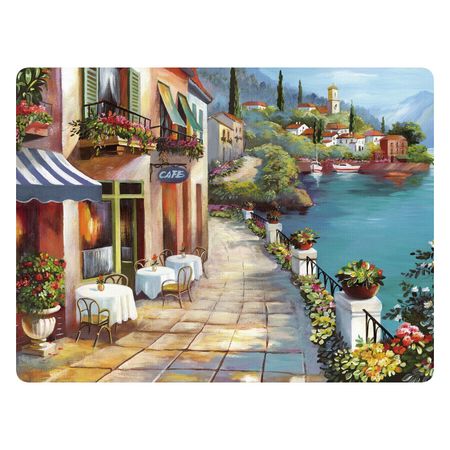 Набор подставок GenLex Кафе у моря 4 шт пробка