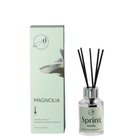 Диффузор ароматический Aroma Harmony Magnolia 60 мл спрей ароматический очный хамелеон 100мл orl s100 fh коробка