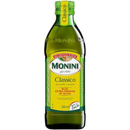 Масло оливковое Monini Classico Extra Virgin 500 мл леденцы вкус ментола и эвкалипта extra halls холлс 25г 12уп