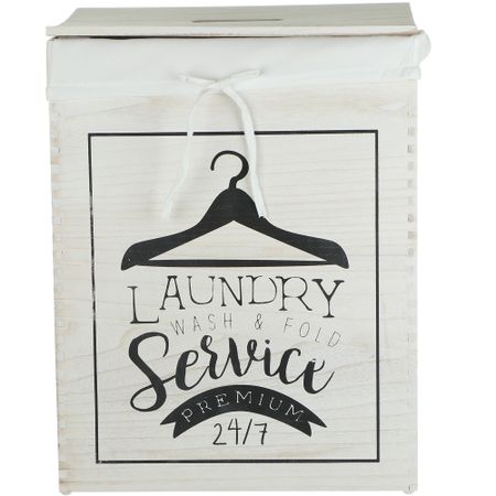 Корзина  для белья Mercury деревянная 25х35х45 см