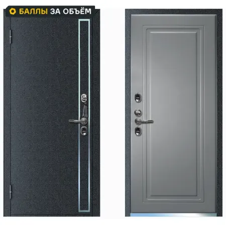 Дверь входная металлическая Термо Профи 96x205 см левая серый