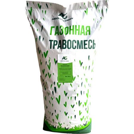 Семена газона Absolute green Быстрорастущая 20 кг