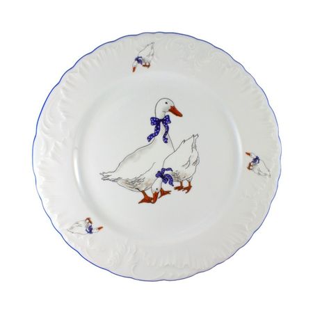 Тарелка мелкая Cmielow Rococo Гуси 25 см