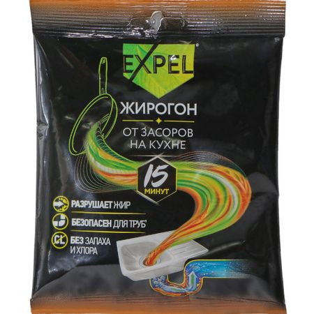 Средство Expel для устранения засоров от жира 1 саше