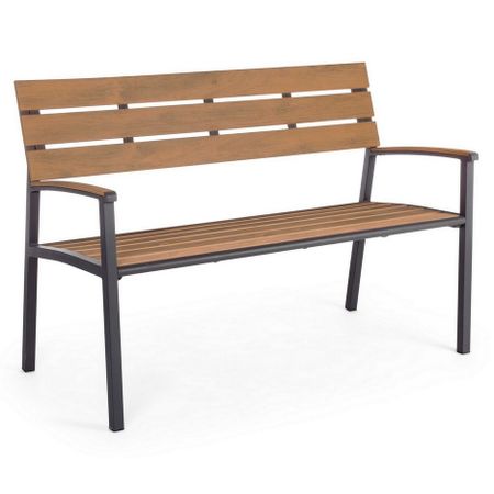 Скамейка Bizzotto Isak charcoal заколка крабик ок прозрачный розовый узор пластик 12 253004 с7 lafilaf