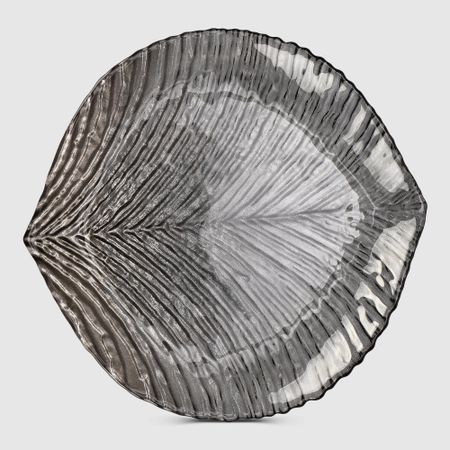 Тарелка ArdaCam drops д20cm ш19см имбирь+дым