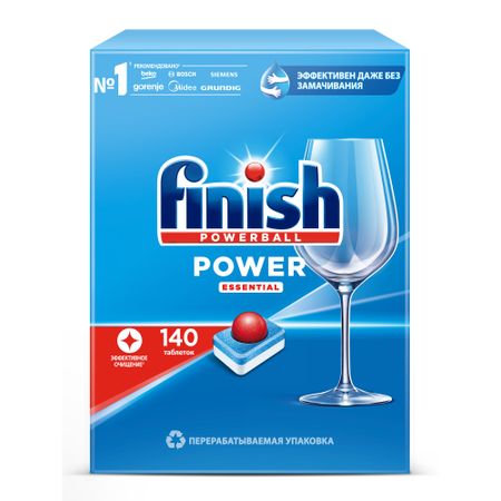 Средство для мытья посуды в посудомоечной машине Finish power 140 шт