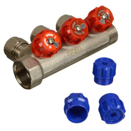 Коллектор Terma 3/4 ВР(г) х 3 выхода 16 обж(ц) х 3/4 НР(ш) регулируемый (89365) 1x 130x увеличение регулируемый объектив с байонетом c 40 50 мм кольцо бесконечное рабочее расстояние для hdmi vga usb видеомикроскоп камера