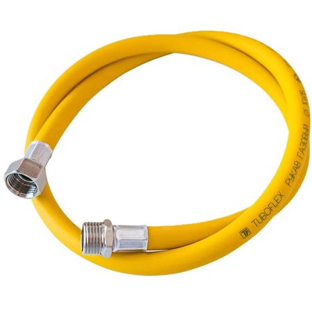 Шланг для газа ПВХ армированный Tuboflex 3/4 НР(ш) х 3/4 ВР(г) 300 см желтый
