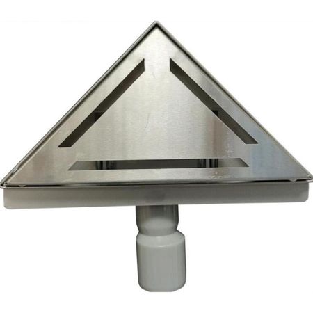 Трап душевой горизонтальный Terma Т2 с комбинированным затвором 200х200 мм d40/50 мм решетка из нержавеющей стали (36130)