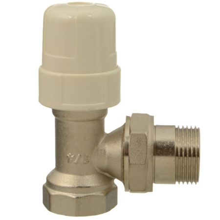 Клапан термостатический угловой Terma 3/4 НР(ш) х 3/4 ВР(г) для радиатора (29038)