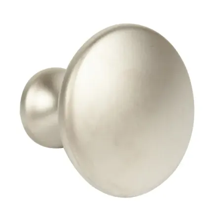 Мебельная ручка-кнопка 161 25x30 мм цвет матовый никель