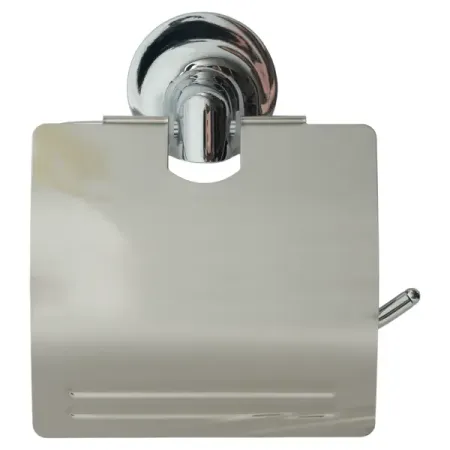 Держатель для туалетной бумаги Vidage Ангарка с крышкой цвет хром