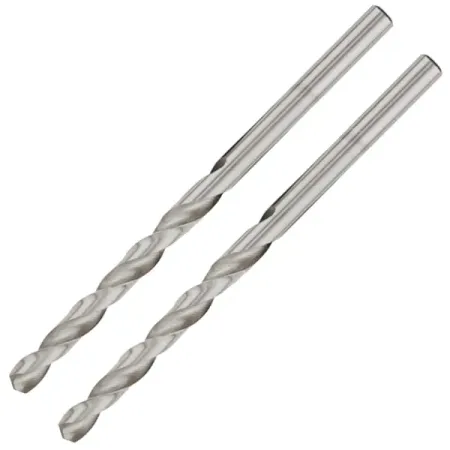 Сверло спиральное по металлу Kranz HSS стандарт 2.5x57 мм, 2 шт.