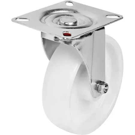 Колесо поворотное без тормоза 125 мм до 100 кг цвет белый