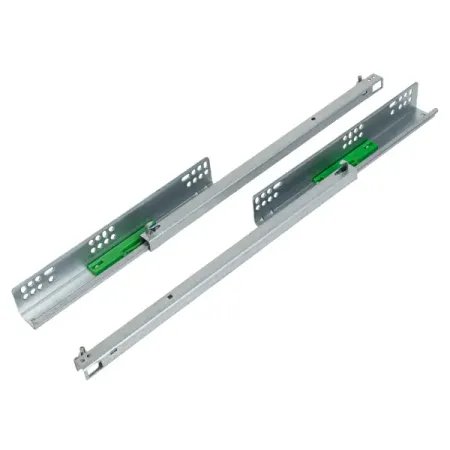 Мебельные направляющие скрытого монтажа 400 мм сталь цвет серебро направляющие колеса для станка wedm xieye 2 шт