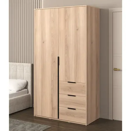 Шкаф распашной Бергамо с 2 дверями 120x220x60 см ЛДСП цвет дуб комано