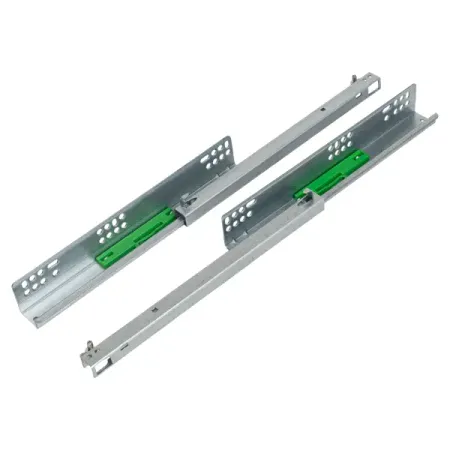 Мебельные направляющие скрытого монтажа 300 мм сталь цвет серебро