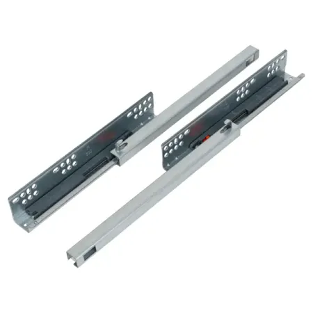 Мебельные направляющие 300 мм сталь цвет серебро