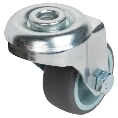 Колесо поворотное без тормоза 40 мм до 30 кг цвет серый 4 шт ролики с резьбой m6 крошечные поворотные колеса для покупок без с тормозами раздвижное колесо из мягкой резины из тпэ 241b 11 кг загрузка