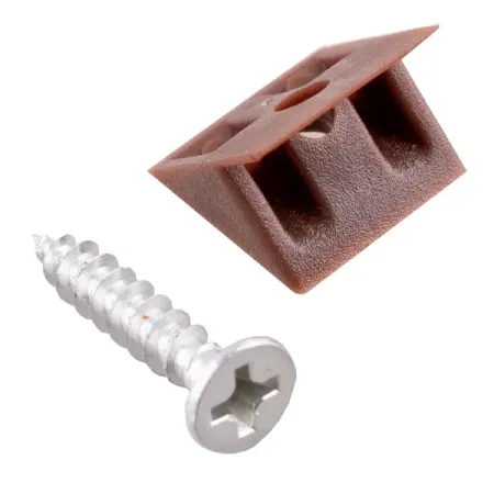 Угол крепежный 14x14 мм венге 4 шт.