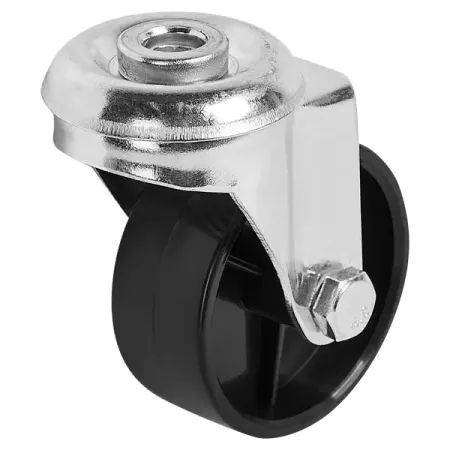 Колесо поворотное без тормоза 50 мм до 40 кг с болтом цвет черный 4 шт ролики с резьбой m6 крошечные поворотные колеса для покупок без с тормозами раздвижное колесо из мягкой резины из тпэ 241b 11 кг загрузка